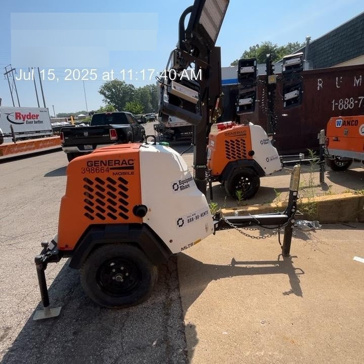 2024 Generac MLT2 Diesel, Flex Switch 120V Input, Powerzone Controller, 
(4) 320W LED Lights, 4kW Generator, 39.9 Gal Fuel Tank, 2" Ball, T3