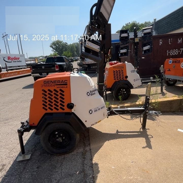 2024 Generac MLT2 Diesel, Flex Switch 120V Input, Powerzone Controller, 
(4) 320W LED Lights, 4kW Generator, 39.9 Gal Fuel Tank, 2" Ball, T3