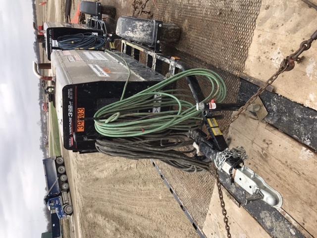 2019 Lincoln Electric Vantage 322 Welder Ready-Pak 3, Two wheel trailer, Fender and Light kit, Cable Rack