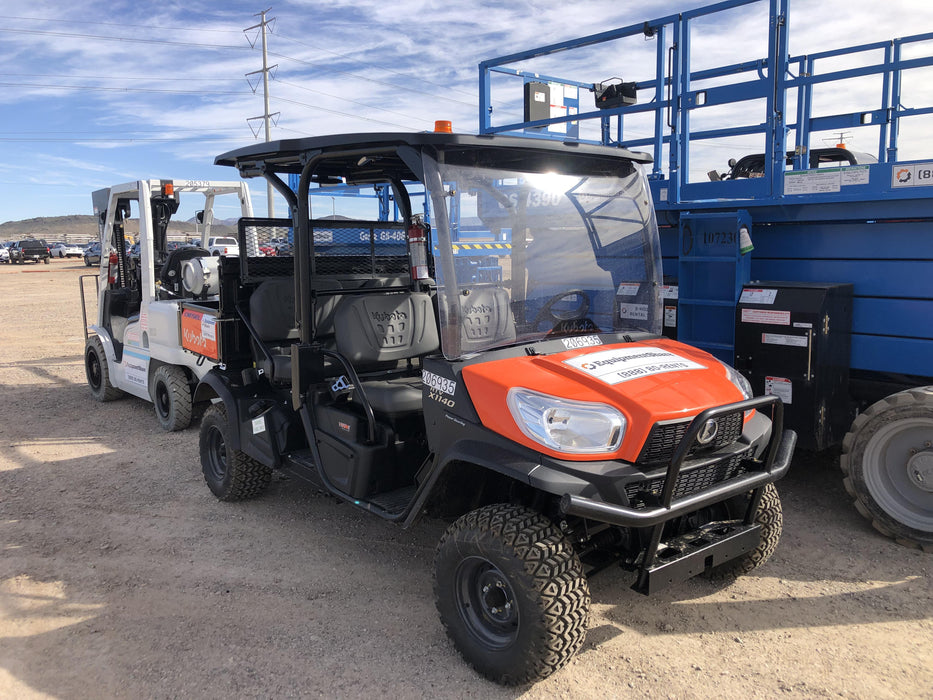 2022 Kubota RTV-X1140W-H Plastic Canopy, Windshield Acrylic Clear, LED Strobe Light, Wire Harness Kit, Back up Alarm
