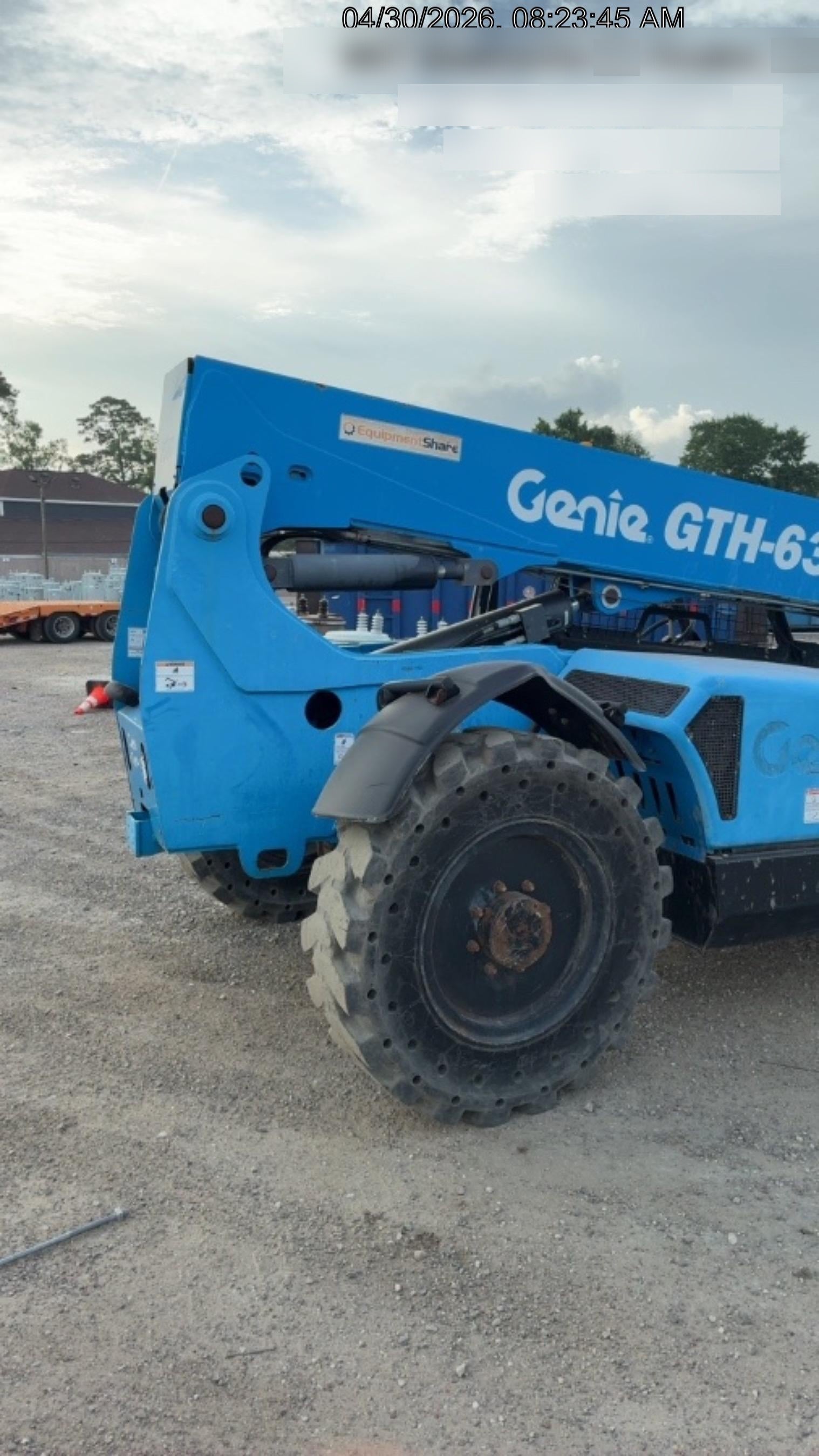 2018 Genie GTH-636 Genie GTH-636 w/Open ROPS, Solid Tires, Work Light/Beacon, 48" Carriage and Forks
