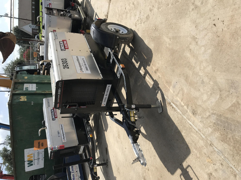 2019 Lincoln Electric Vantage 322 Lincoln Vantage 322 Welder w/Trailer, Light Kit, Cable Rack