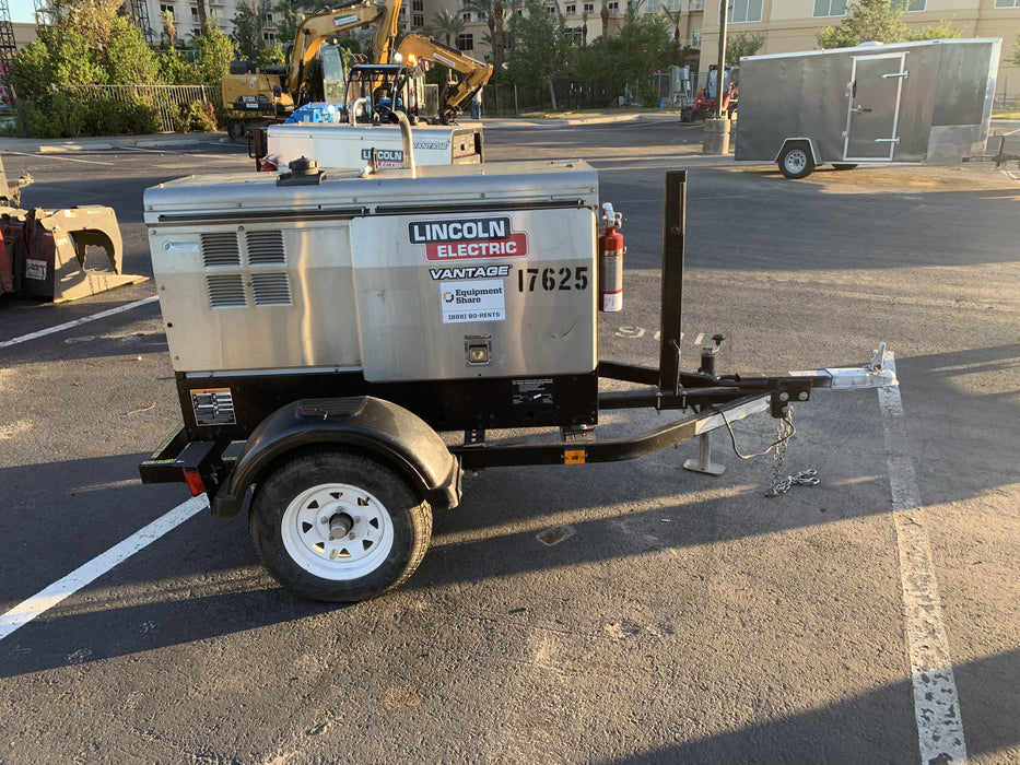 2018 Lincoln Electric Vantage 322 Lincoln Vantage 322 Welder Ready Pak 3 - Vantage 322, Trailer, Fender and light kit, Cable rack