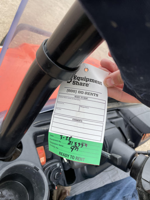 2022 Kubota RTV-X1140W-H Plastic Canopy, Windshield Acrylic Clear, LED Strobe Light, Wire Harness Kit, Back up Alarm