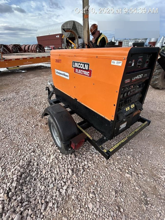 2022 Lincoln Electric LE400 Kubota V1505, Trlr, Cable Rack, Light Kit, ES Decals, T3