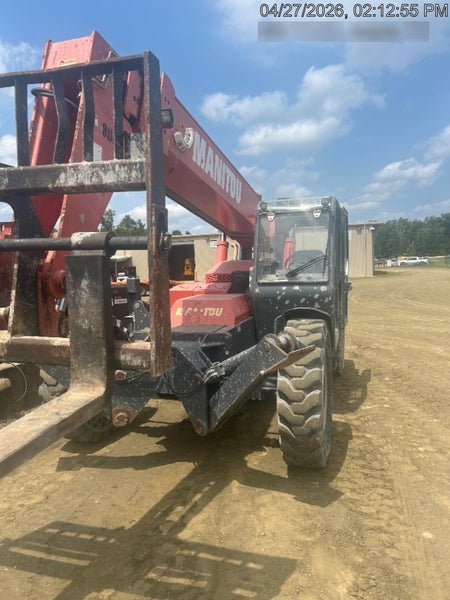 2018 Manitou MTA10055 Manitou MTA 10055 w/Cab/Heat/AC, Work Lights/Strobe, Aux Hyd, Solid Tires, Lift Hook, 66" Carriage, 60" Forks