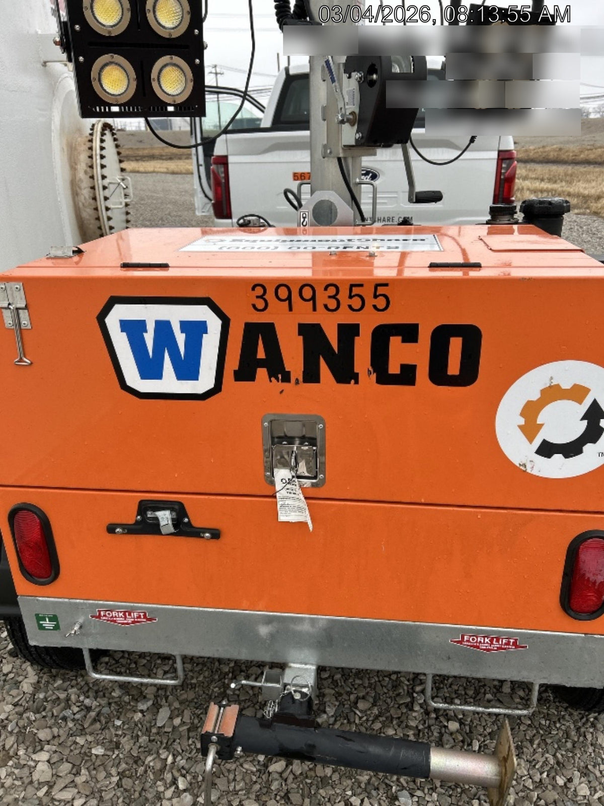 2024 Wanco WLTT-4MM4K Diesel, Deep Sea Controller, Shore Power Plug, Auto Start, (4) 350W LED Floodlights, 4kW Generator, 60 Gal Fuel Tank, 2" Ball, T3