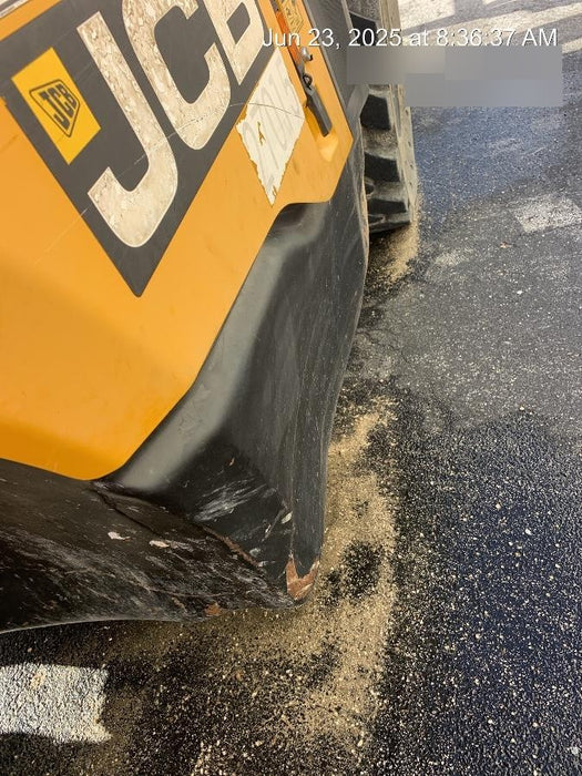 2019 JCB 510-56 74 HP w/Open ROPS, Beacon, Aux Hydraulics, Worklights, Solid Tires w/60" Carriage/Forks