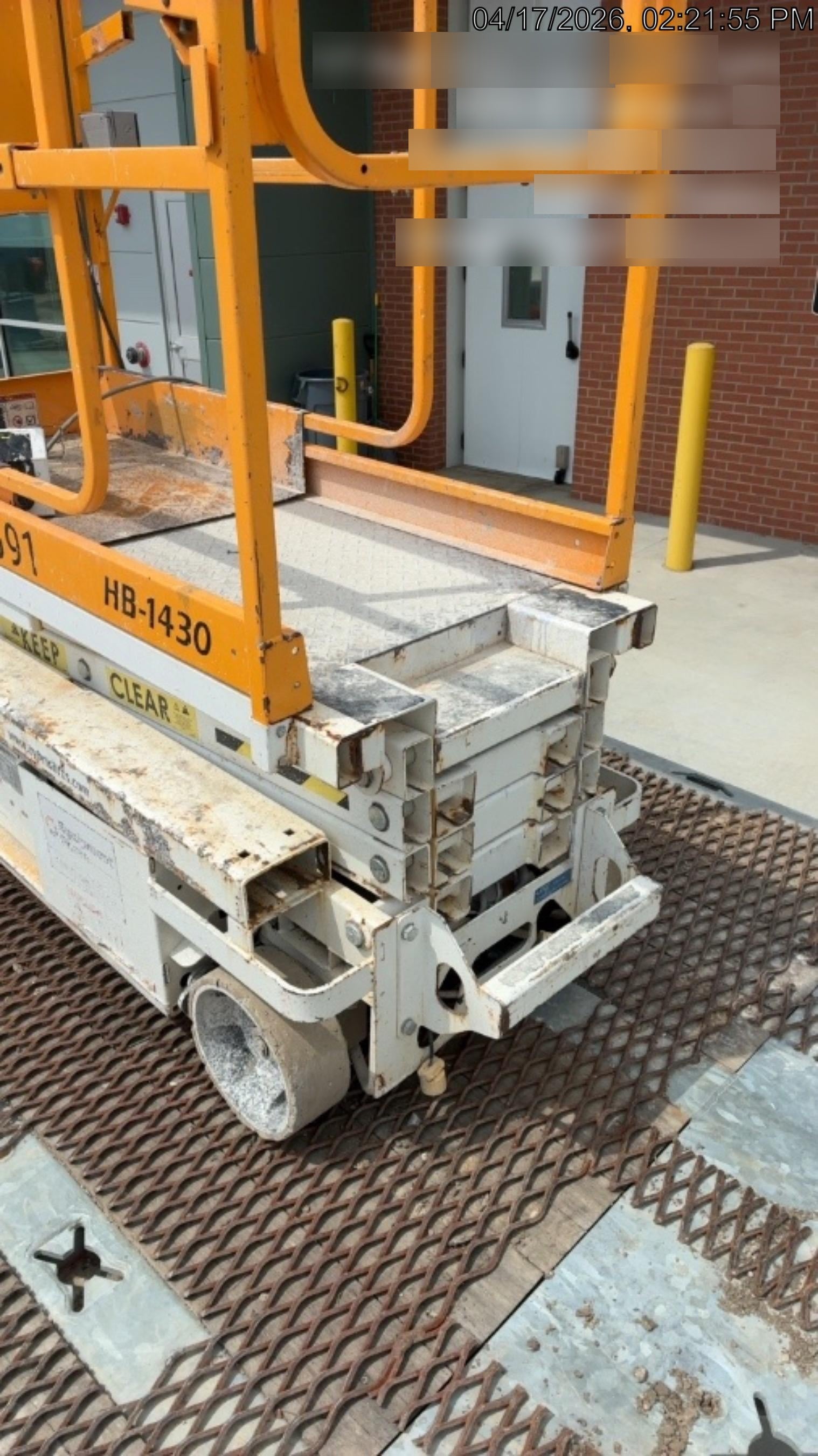 Custom Equipment HB-1430 Hy-Brid Scissor Lift
Platform capacity up to 670 lbs
Working height up to 20 ft
Weighs under 1,700 lbs
Non-marking wheels