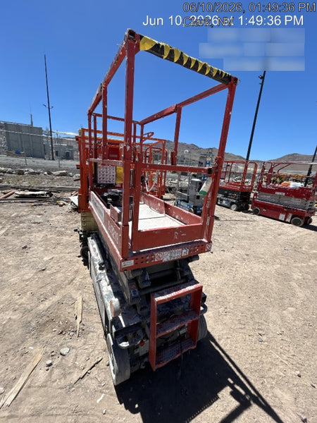 2020 Skyjack SJIII-3219 Solid NM Tires, Half height spring hinged entry gate, Dual Beacons, 800W Inverter