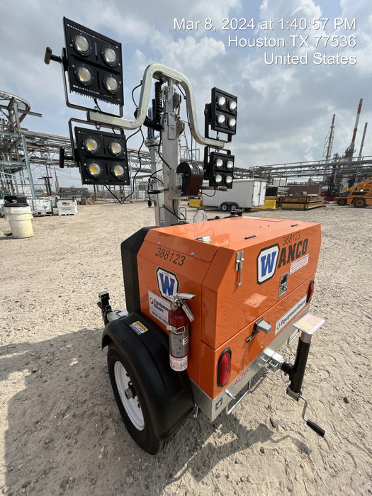 2024 Wanco WLTT-4MM4K Diesel, Deep Sea Controller, Shore Power Plug, Auto Start, (4) 350W LED Floodlights, 4kW Generator, 60 Gal Fuel Tank, 2" Ball, T3