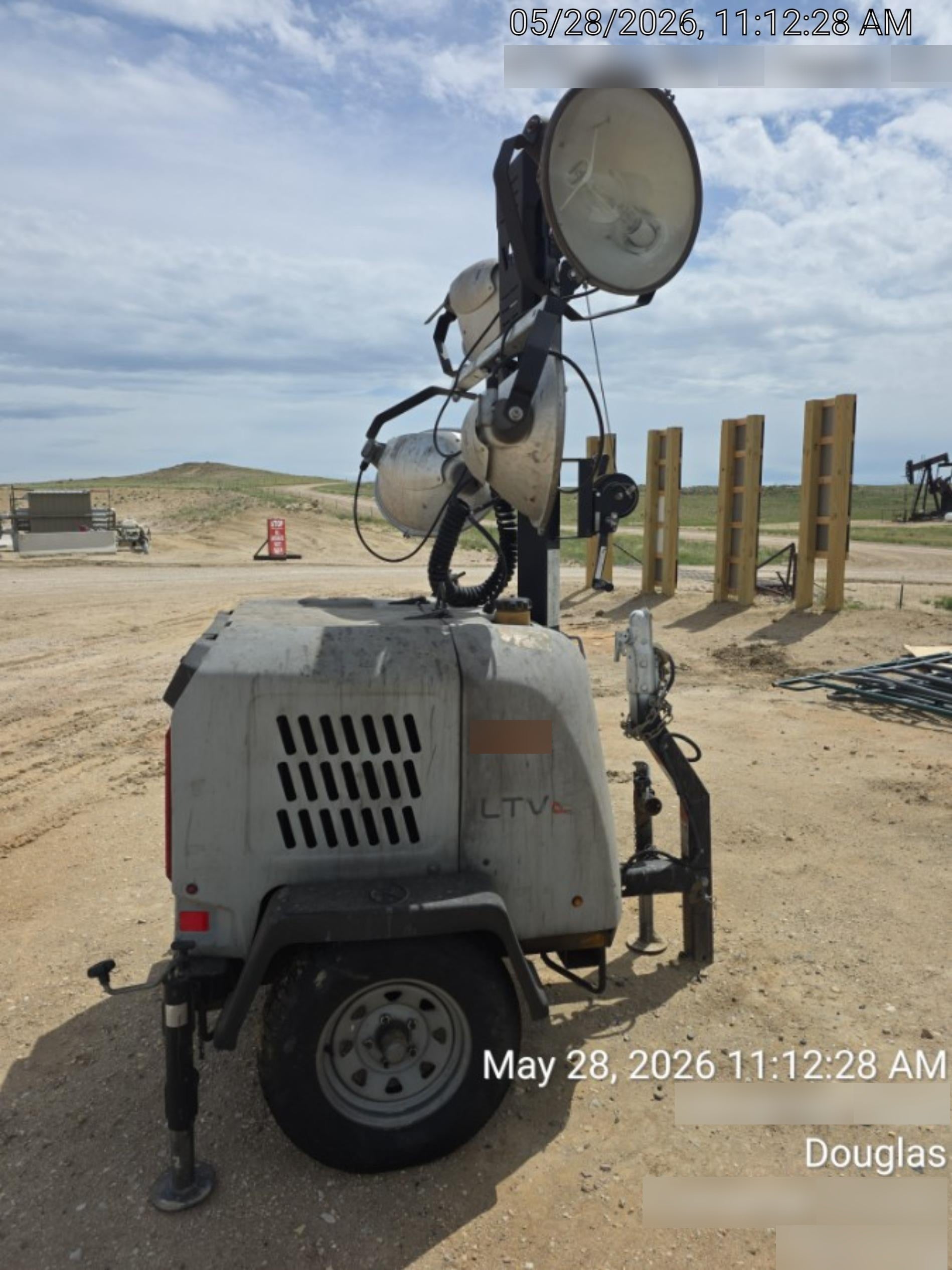 2019 Wacker Neuson LTV6L-MH Wacker Neuson LTV6L Mobile Light Tower w/Fuel Level Sensor Installed