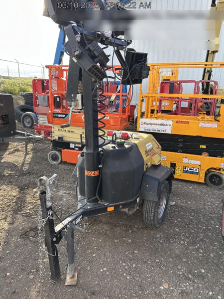 2020 Allmand NLV3GR (4) LED Light Fixture 350W, 23' Vertical Mast, 3kW Prime, Towable, Deep Sea L401, Leveling Jacks, Yanmar T4F 5.8hp