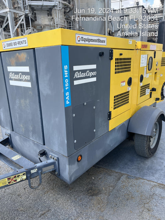 2020 ATLAS COPCO PAS 150 HF CS Enclosed