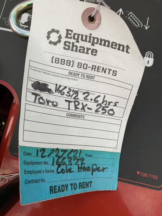 2021 TORO TRX-250