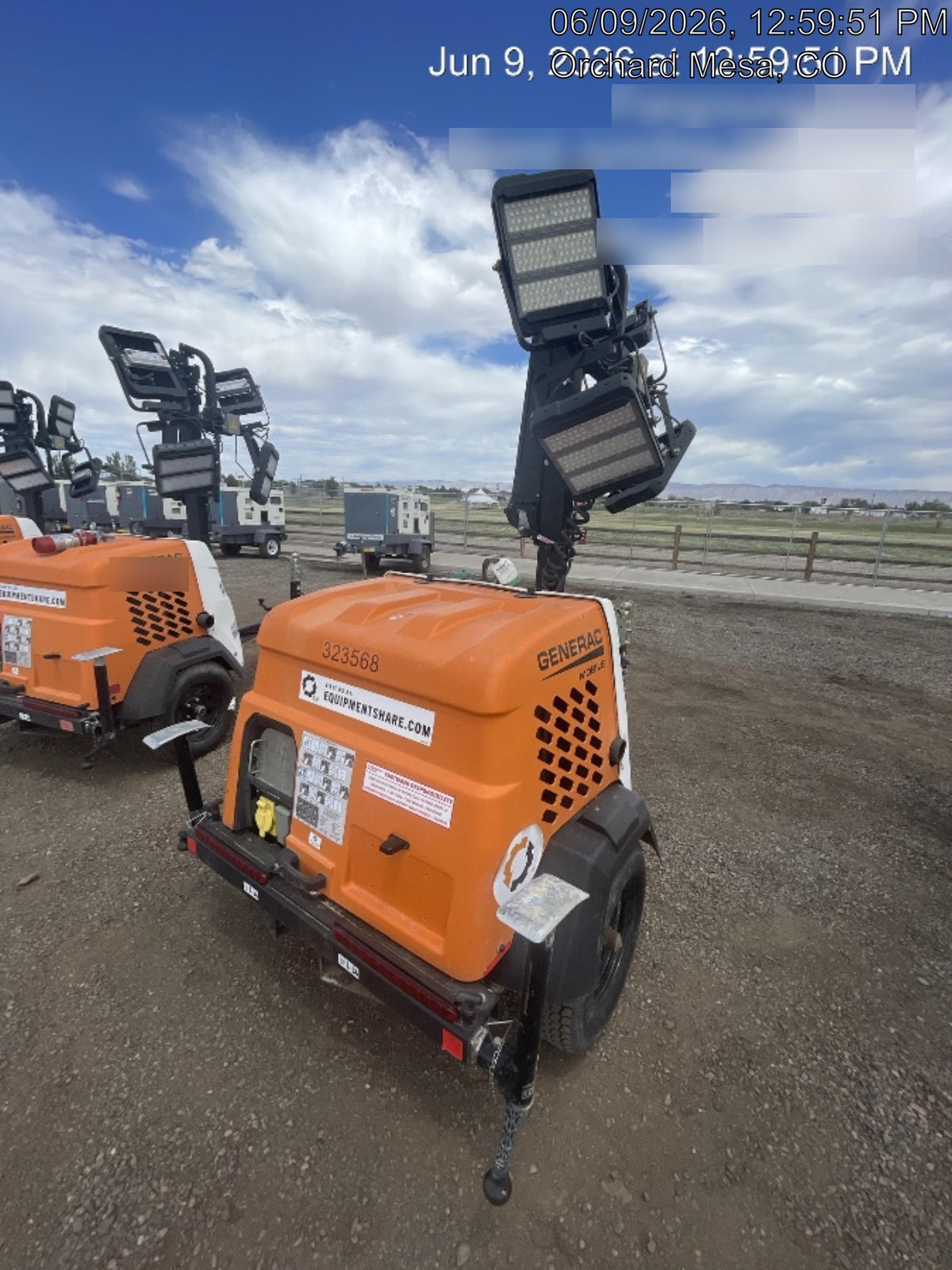 2023 Generac MLT2 Diesel, Flex Switch 120V Input, Powerzone Controller, (4) 320W LED Lights, 4kW Generator, 39.9 Gal Fuel Tank, 2" Ball, T3
