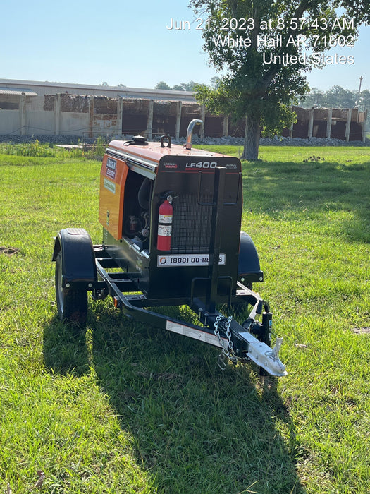 2022 Lincoln Electric LE400 Kubota V1505, Trlr, Cable Rack, Light Kit, ES Decals, T3