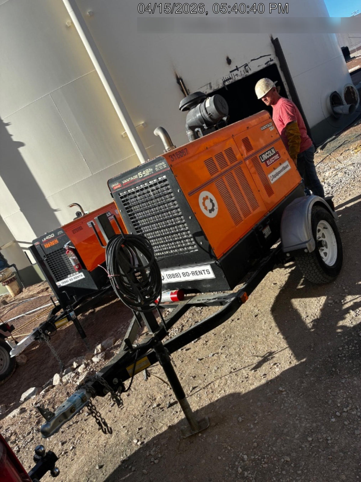 2023 Lincoln Electric Vantage 549X Crosslink Technology, Trailer Mounted, ES Decals, T3