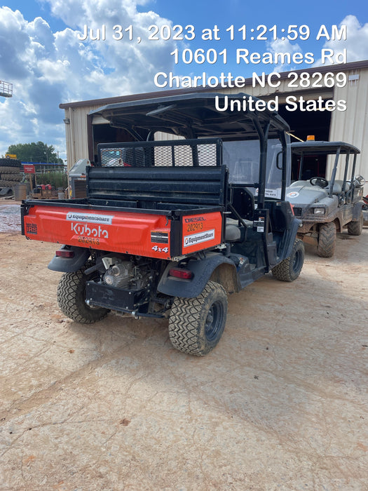 2022 Kubota RTV-X1140W-H Plastic Canopy, Windshield Acrylic Clear, LED Strobe Light, Wire Harness Kit, Back up Alarm