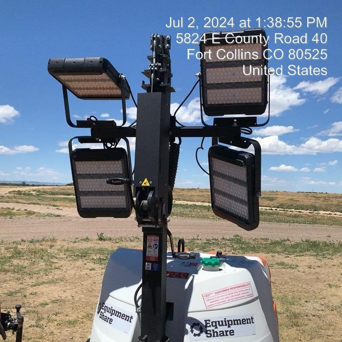 2024 Generac MLT2 Diesel, Flex Switch 120V Input, Powerzone Controller, 
(4) 320W LED Lights, 4kW Generator, 39.9 Gal Fuel Tank, 2" Ball, T3