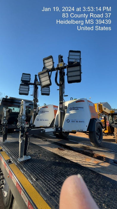 2023 Generac MLT2 Diesel, Flex Switch 120V Input, Powerzone Controller, (4) 320W LED Lights, 4kW Generator, 39.9 Gal Fuel Tank, 2" Ball, T3