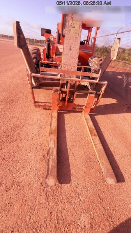 2018 Skytrak 10054 Skytrak 10054 10K Telehandler w/Open ROPS Solid Tires, LED Work Lights, Rotating Beacon, 60" Carriage/60" Forks