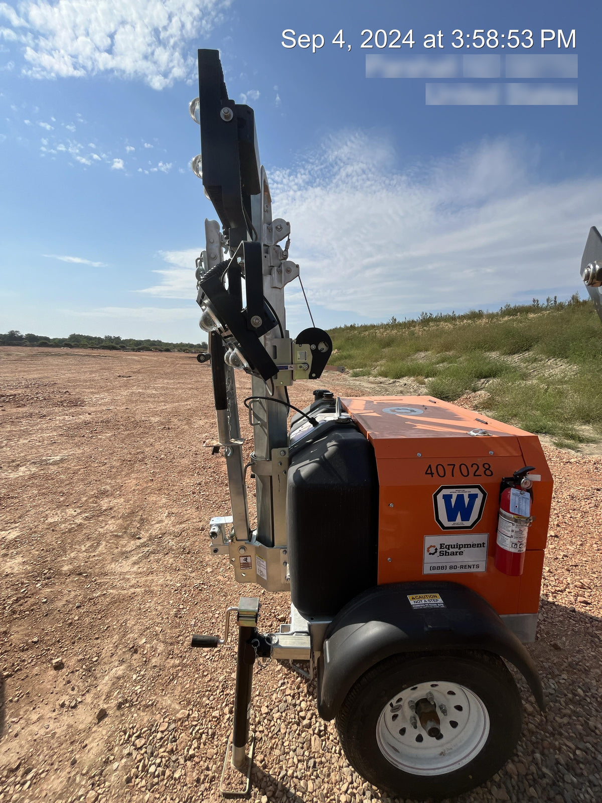 2024 Wanco WLTT-4MM4K Diesel, Deep Sea Controller, Shore Power Plug, Auto Start, (4) 350W LED Floodlights, 4kW Generator, 60 Gal Fuel Tank, 2" Ball, T3
