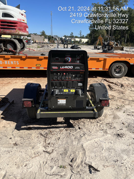 2024 Lincoln Electric LE400 Kubota V1505, Trlr, Cable Rack, Light Kit, ES Decals, T3