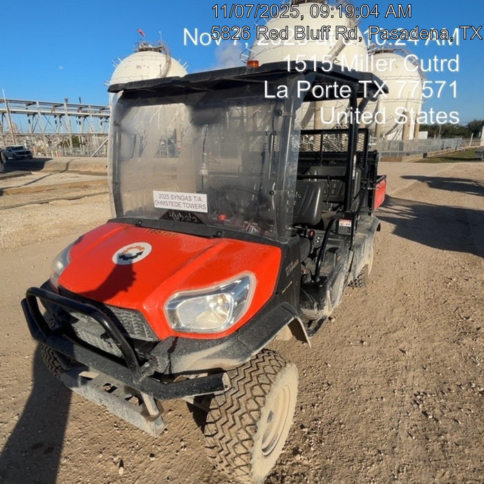 2021 Kubota RTV-X1140W-H Plastic Canopy, Windshield Acrylic Clear, LED Strobe Light, Wire Harness Kit, Back up Alarm