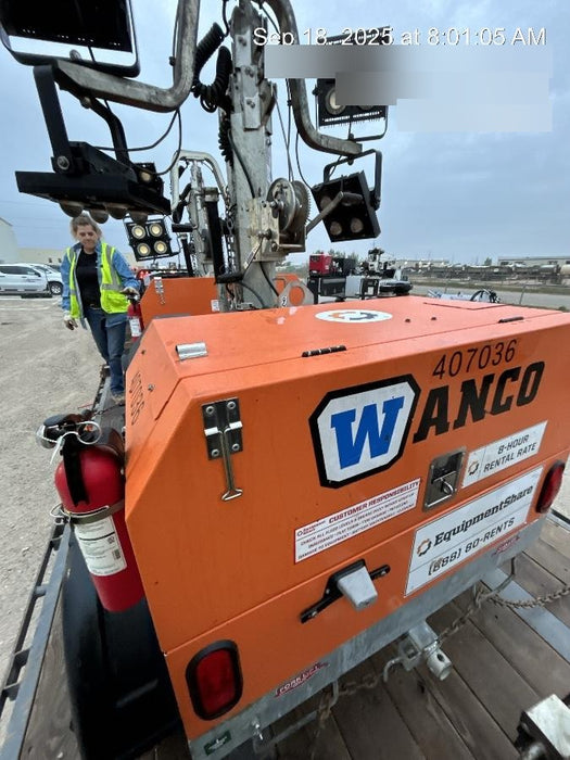 2024 Wanco WLTT-4MM4K Diesel, Deep Sea Controller, Shore Power Plug, Auto Start, (4) 350W LED Floodlights, 4kW Generator, 60 Gal Fuel Tank, 2" Ball, T3