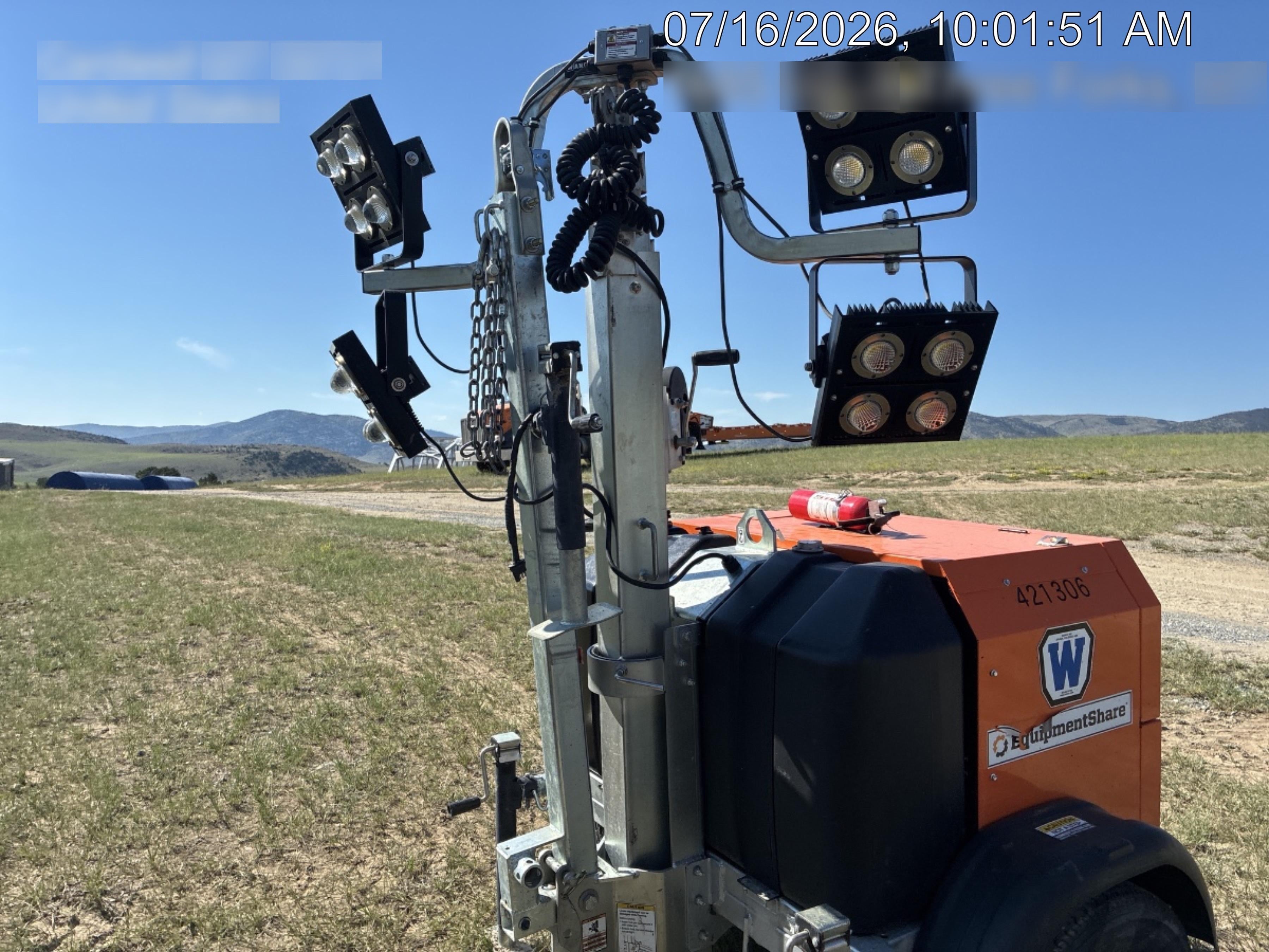 2024 Wanco WLTT-4MM4K Diesel, Deep Sea Controller, Shore Power Plug, Auto Start, (4) 350W LED Floodlights, 4kW Generator, 60 Gal Fuel Tank, 2" Ball, T3