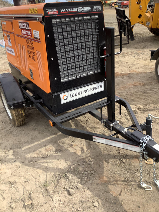 2021 Lincoln Electric Vantage 549X Ready Pak 3, ORANGE (includes trailer, cable rack, fender light kit)