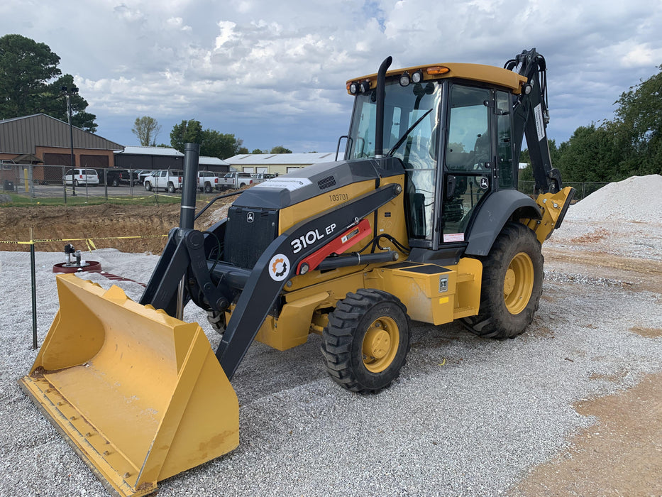 2020 John Deere 310LEP Cab/Heat/Air, 4WD, Standard Stick, Pilot Controls, 2 Way Hydraulics, TAG Manual QC