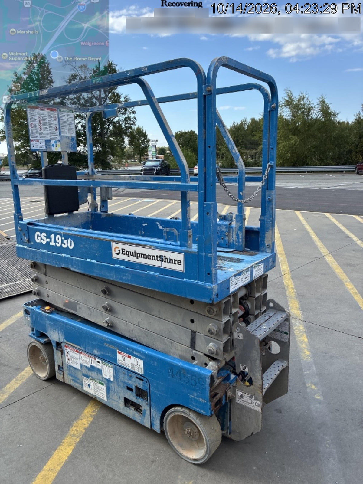 2019 Genie GS-1930 Fixed rails with chain Entry