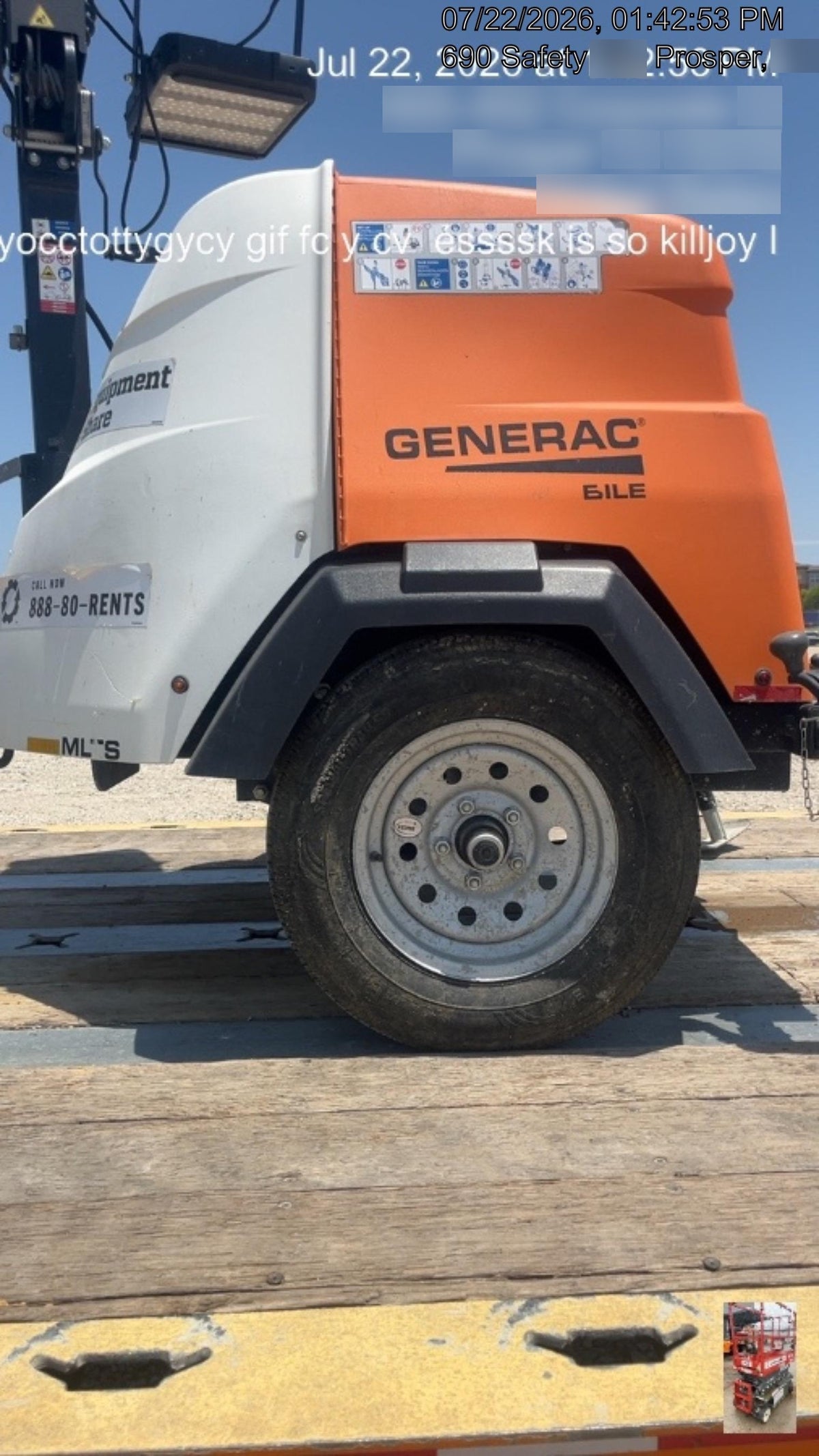 2023 Generac MLT2 Diesel, Flex Switch 120V Input, Powerzone Controller, (4) 320W LED Lights, 4kW Generator, 39.9 Gal Fuel Tank, 2" Ball, T3