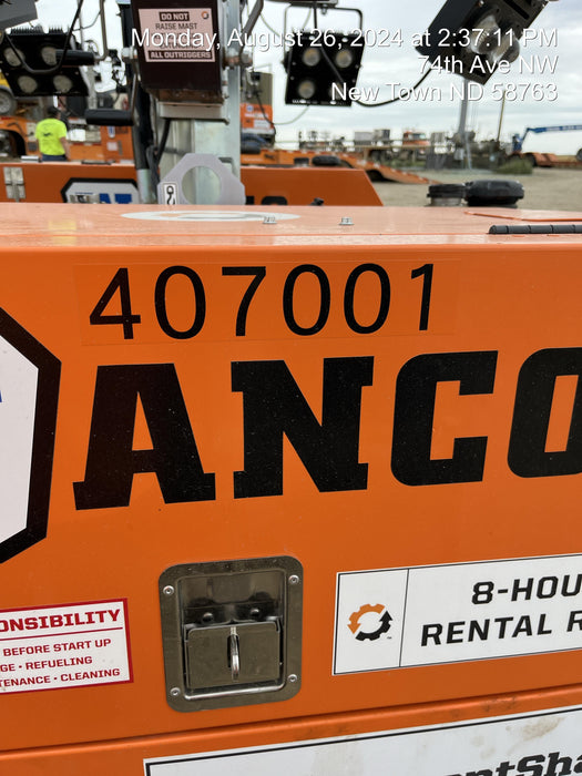 2024 Wanco WLTT-4MM4K Diesel, Deep Sea Controller, Shore Power Plug, Auto Start, (4) 350W LED Floodlights, 4kW Generator, 60 Gal Fuel Tank, 2" Ball, T3