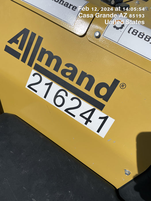 2022 Allmand NLV3GR (4) LED Light Fixture 350W, 23' Vertical Mast, 3kW Prime, Towable, Deep Sea L401, Leveling Jacks, Yanmar T4F 5.8hp