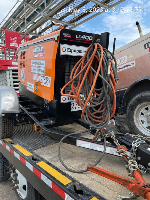 2022 Lincoln Electric LE400 Kubota V1505, Trlr, Cable Rack, Light Kit, ES Decals, T3