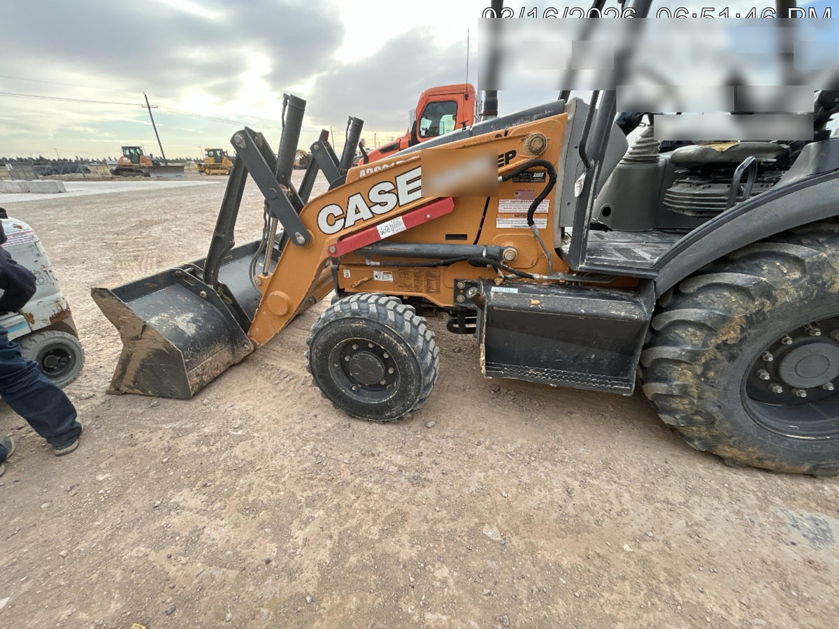 2019 Case 580N EP Canopy, 4WD, GP Front Bucket, Standard Stick, 1 Way Aux Hydraulics, ISO Controls