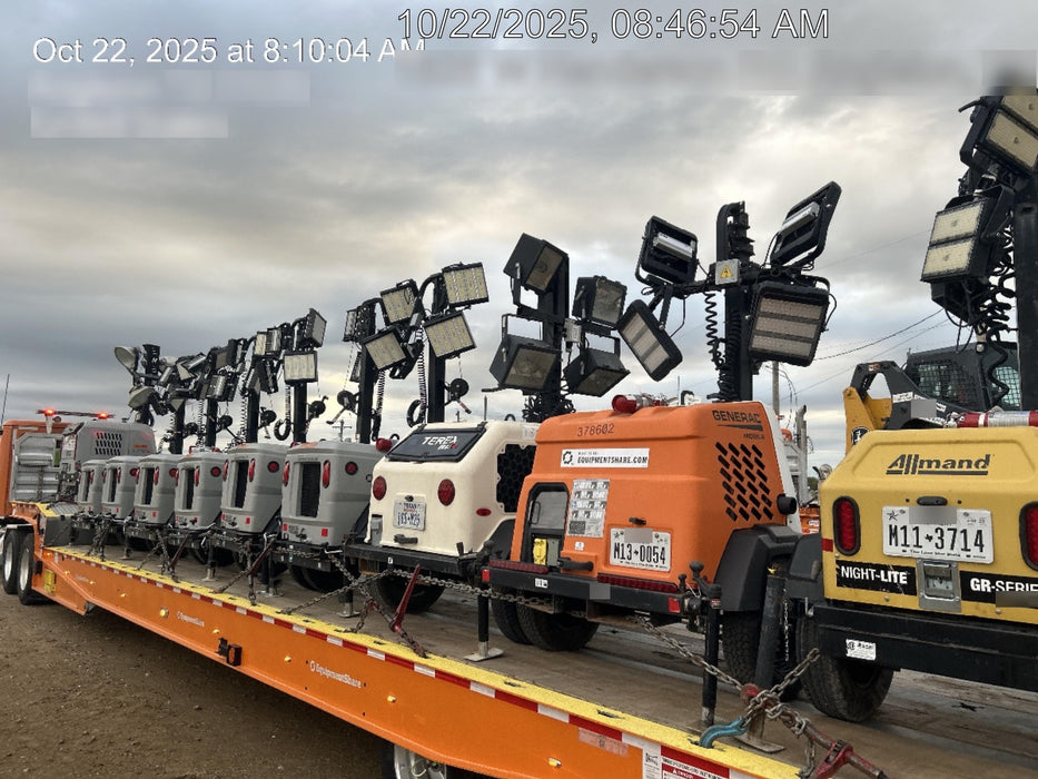 2023 Generac MLT2 Diesel, Flex Switch 120V Input, Powerzone Controller, 
(4) 320W LED Lights, 4kW Generator, 39.9 Gal Fuel Tank, 2" Ball, T3