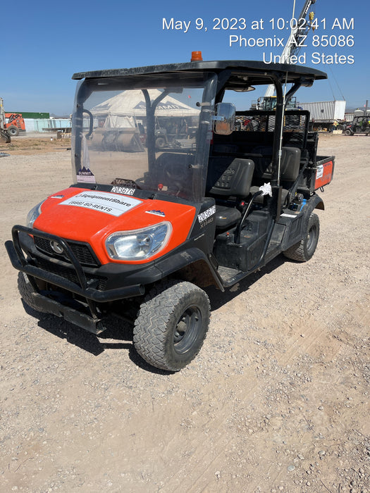 2022 Kubota RTV-X1140W-H Plastic Canopy, Windshield Acrylic Clear, LED Strobe Light, Wire Harness Kit, Back up Alarm