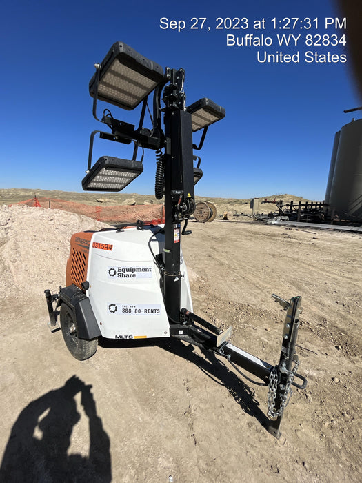 2023 Generac MLT2 Diesel, Flex Switch 120V Input, Powerzone Controller, (4) 320W LED Lights, 4kW Generator, 39.9 Gal Fuel Tank, 2" Ball, T3