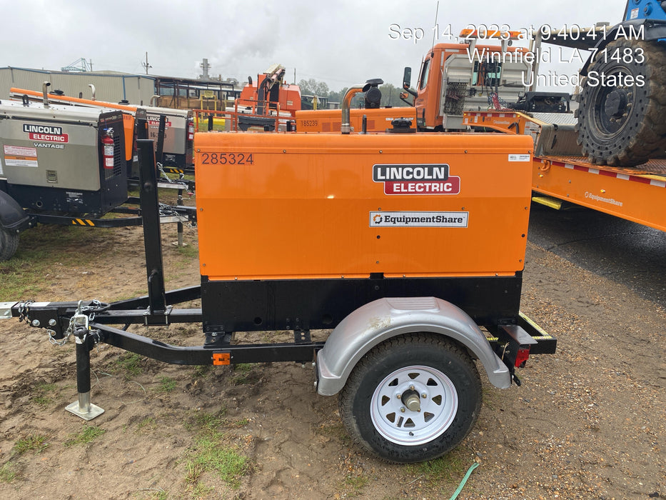 2022 Lincoln Electric LE400 Kubota V1505, Trlr, Cable Rack, Light Kit, ES Decals, T3