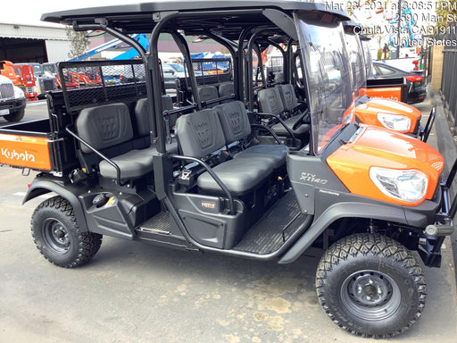 2022 Kubota RTV-X1140W-H Plastic Canopy, Windshield Acrylic Clear, LED Strobe Light, Wire Harness Kit, Back up Alarm