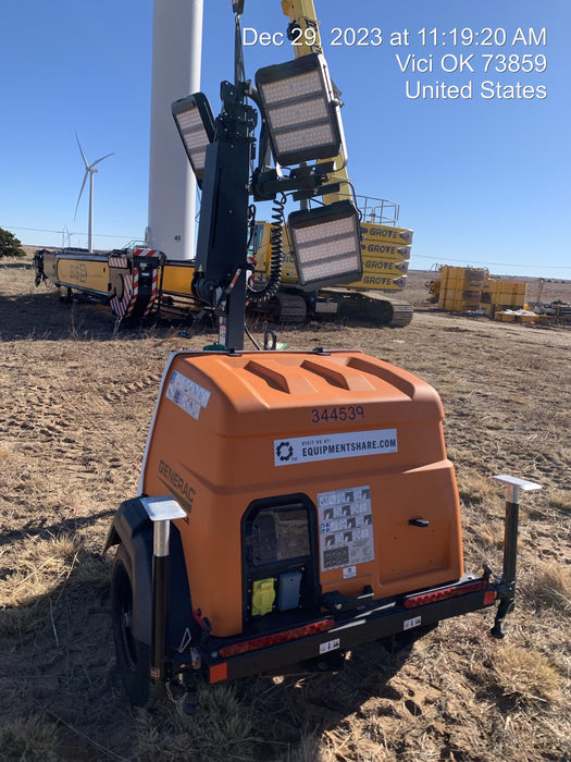 2023 Generac MLT2 Diesel, Flex Switch 120V Input, Powerzone Controller, (4) 320W LED Lights, 4kW Generator, 39.9 Gal Fuel Tank, 2" Ball, T3