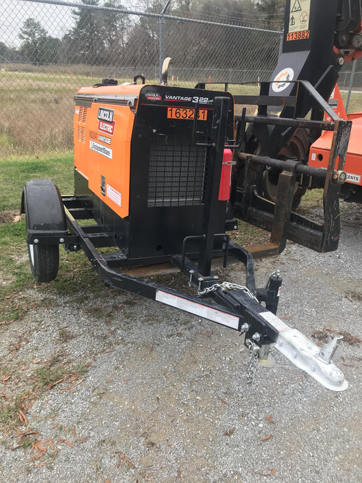 2021 Lincoln Electric Vantage 322 Vantage 322 Ready Pak 3 w/ Decals, ORANGE (includes trailer, cable rack, fender light kit) NO Telematics