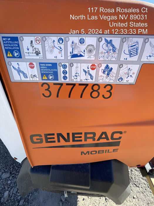 2023 Generac MLT2 Diesel, Flex Switch 120V Input, Powerzone Controller, 
(4) 320W LED Lights, 4kW Generator, 39.9 Gal Fuel Tank, 2" Ball, T3