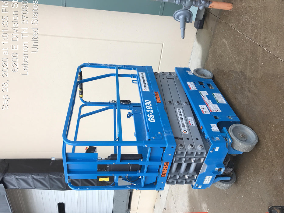 2020 Genie GS-1930 Fixed rails with chain entry gate - Pre A92.20