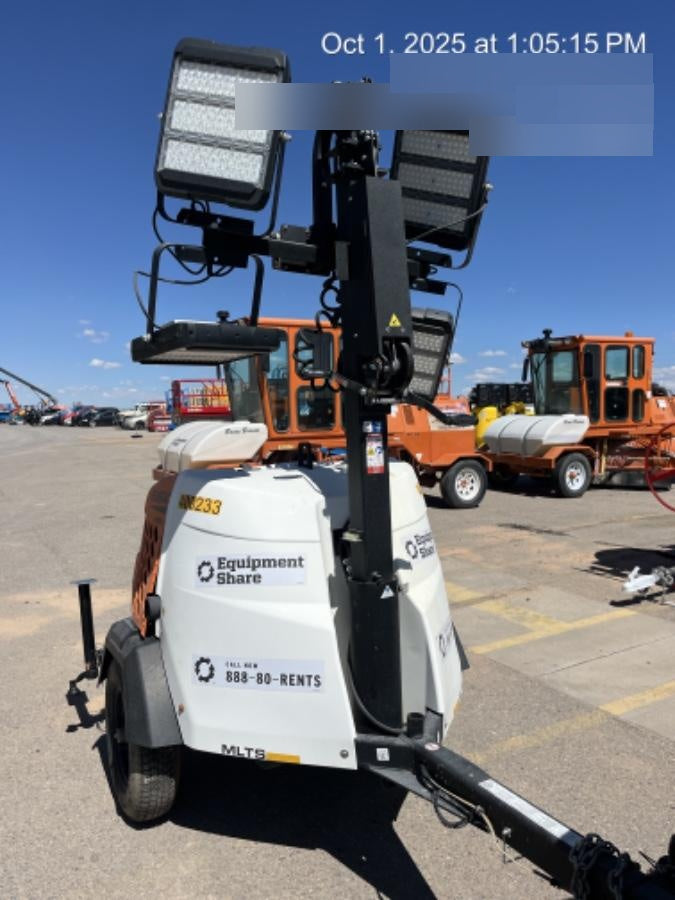2024 Generac MLT2 Diesel, Flex Switch 120V Input, Powerzone Controller, 
(4) 320W LED Lights, 4kW Generator, 39.9 Gal Fuel Tank, 2" Ball, T3