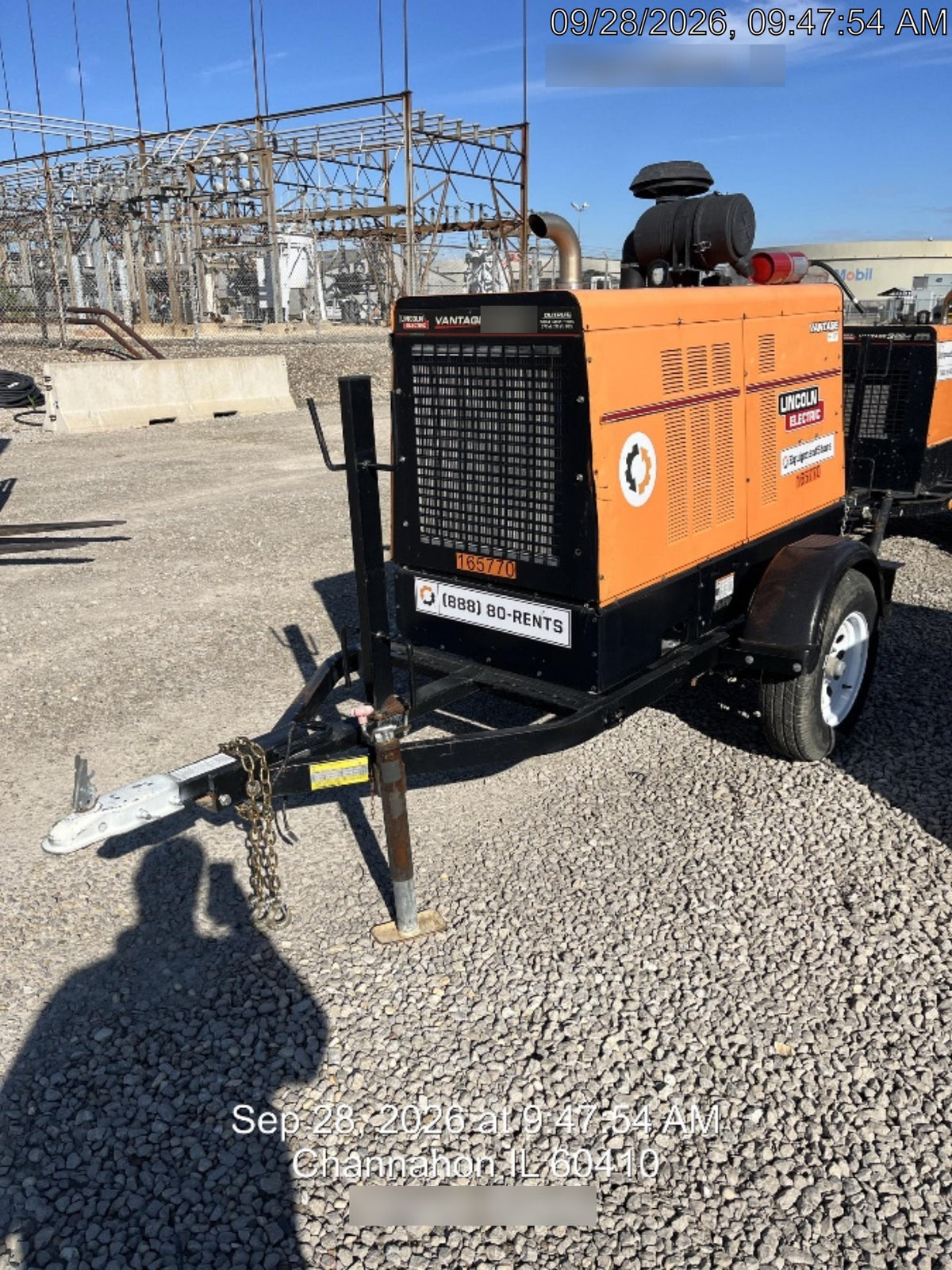 2021 Lincoln Electric Vantage 549X Ready Pak 3, ORANGE (includes trailer, cable rack, fender light kit)